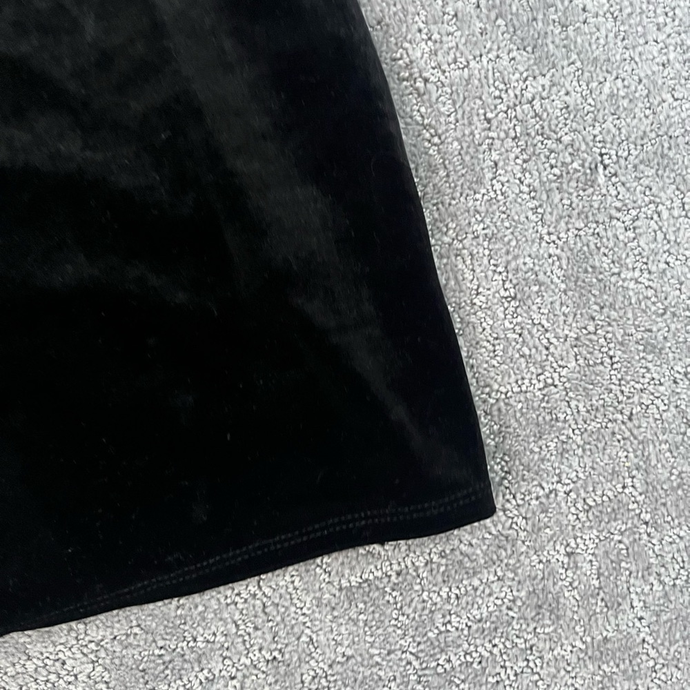 Urban Outfitters Black Velvet Slip Mini Dress - Picture 2 of 5